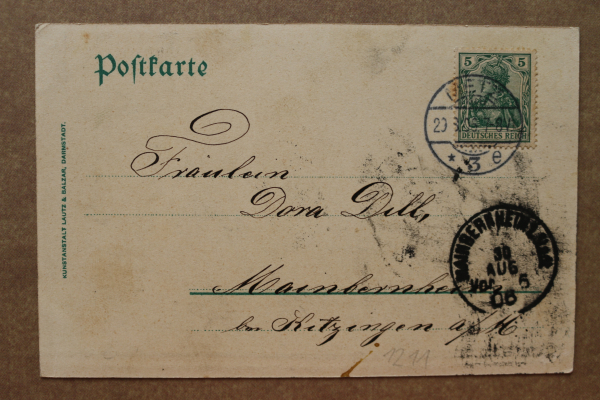 Postcard Litho PC Metz 1906 St Ludwig Square shops Restaurant Yarnier France 57 Moselle